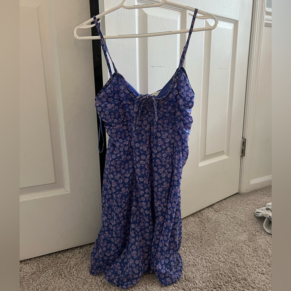 Aeropostale Purple Flowery Mini Dress